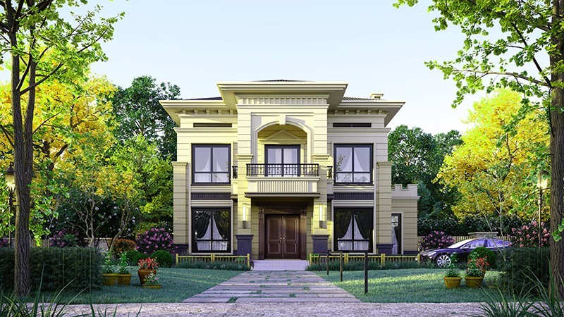 酒泉中式合院住宅，开放庭院与邻里乡亲更亲近